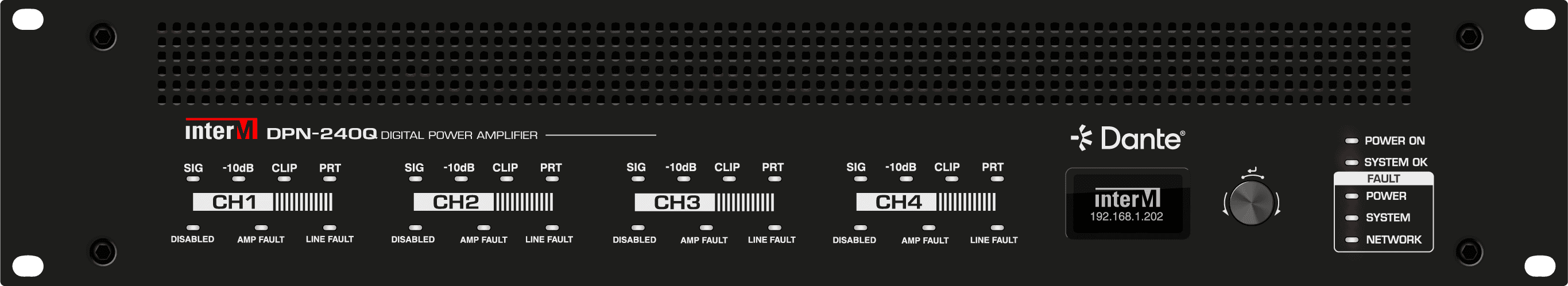 DPN-240Q Inter-M front - MAJORCOM EUROPE